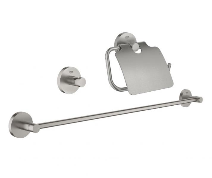 Grohe Essentials tilbehørssæt 3 i 1 - Steel