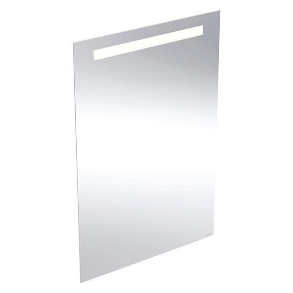 Geberit Option Basic Square spejl m/lys i top - 60 x 90 cm