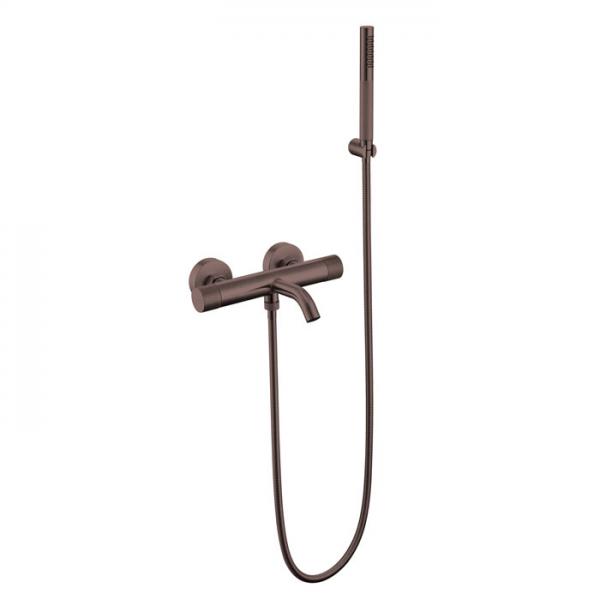 Cass&oslash;e komplet badekararmatur m/crystal cut - Mat bronze
