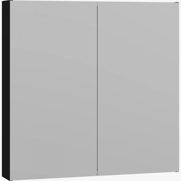 Dansani Style spejlskab 60 m/lysstyring - Sort mat