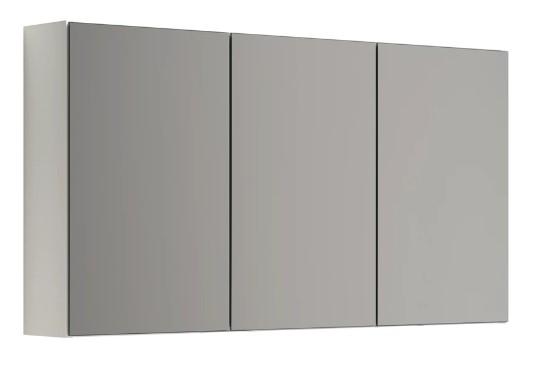 Dansani Mido+ Select 120 spejlskab - Hvid mat - Tre l&aring;ger