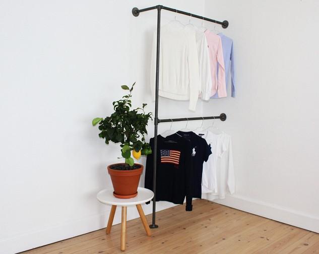 Simple Racks SoHo væghængt tøjsystem - 108 x 35 CM