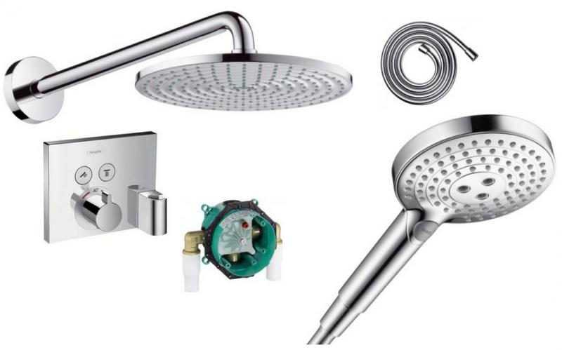 Hansgrohe ShowerSelect komplet brusesystem t/indbygning