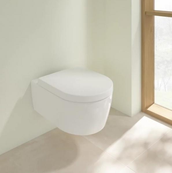 Villeroy & Boch Avento Rimless væghængt toilet inkl. sæde - Hvid