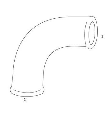 GF Galvaniseret lang bøjning - Muffe/Muffe - 1/2"