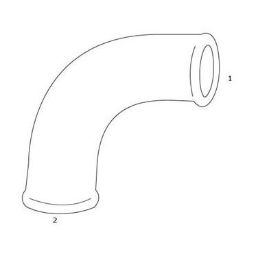 GF Galvaniseret bøjning - Muffe/nippel - 1/2"