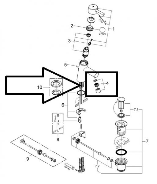 Grohe laminare stråleregulator