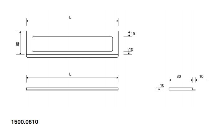 Unidrain 1500 ramme - 800/10 mm