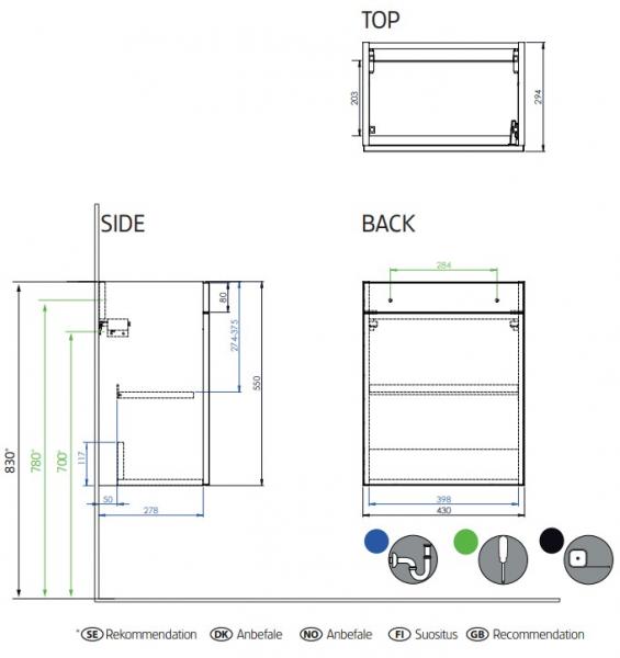 Hafa Go underskab 450 - Hvid