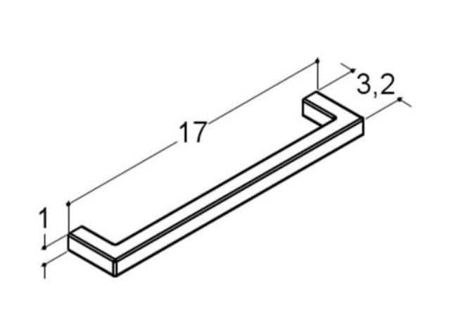 Dansani Base greb - 17 cm - Sort