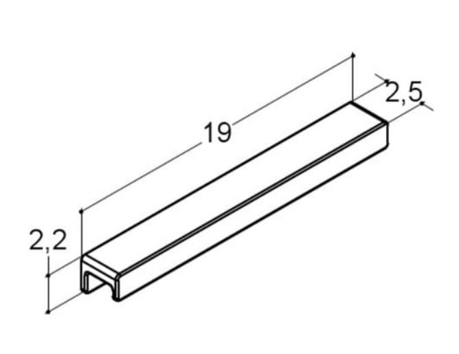 Outlet - Dansani Step greb - 17 cm - Inox