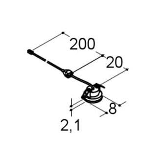 Dansani Jupiter loftslampe spot m/lysstyring LED Ø80mm - Hvid