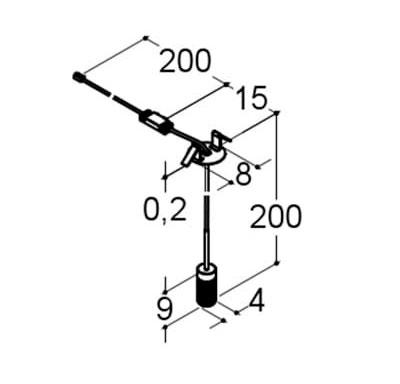 Dansani Lyra pendel LED messing 12v m/lysstyring