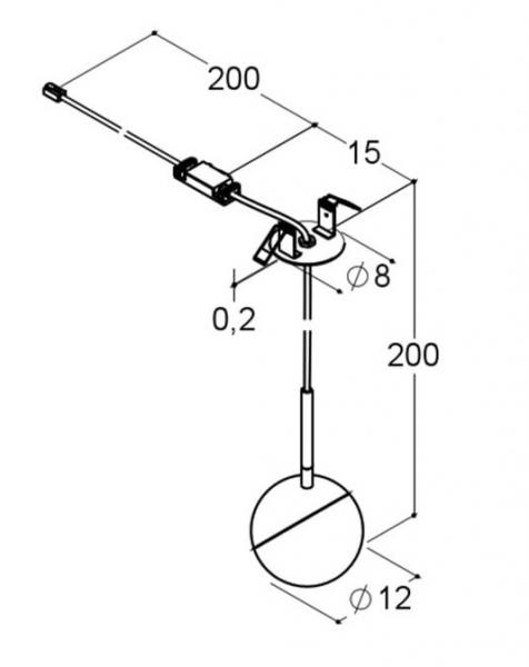 Dansani Bubble LED loftslampe Ø120mm m/lysstyring - Mat sort