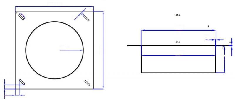 Jesmig flydende sk&oslash;rt t/&Oslash; 425mm