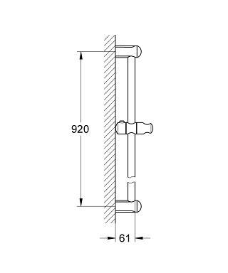 Grohe New Tempesta Classic brusestang