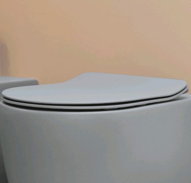 Lavabo Glomp Rimless BTW gulvstående toilet - Mat grå Lavabo Glomp Rimless BTW gulvstående toilet - Mat grå