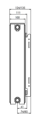 Altech C4 radiator 22 - 600 x 1600 mm
