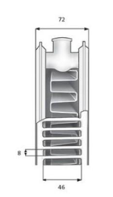 Outlet - Purmo Plan Ventil Compact FCV 21 H&oslash;jde 500 x 2600