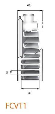 Outlet - Purmo Plan Ventil Compact FCV 11 H&oslash;jde 600 x 1400