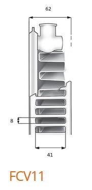 Purmo Plan Ventil Compact FCV 11 Højde 600x1400mm - 13 kvm