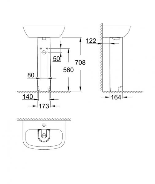 Grohe Bau helsøjle