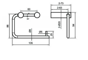 Primy Style Toiletpapirholder - Sand