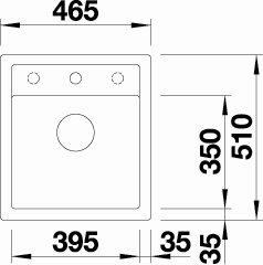 Blanco Dalago k&oslash;kkenvask  45 - Tr&oslash;ffel