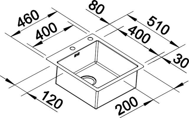 Blanco Claron 400-IF køkkenvask - Rustfrit stål