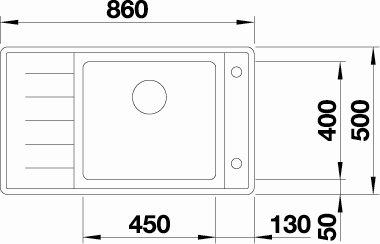 Blanco Andano XL 6 S-IF Compact  køkkenvask - Venstrevendt - Rustfrit stål