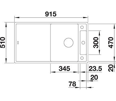 Blanco Axia III 5 S køkkenvask - Sort