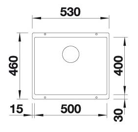 Blanco Subline køkkenvask 500-U - Soft white