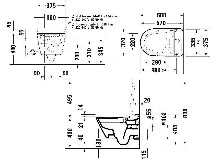 Duravit SensoWash D-Neo bidettoilet