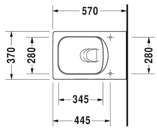 Duravit Vero Air væghængt toilet m/wondergliss