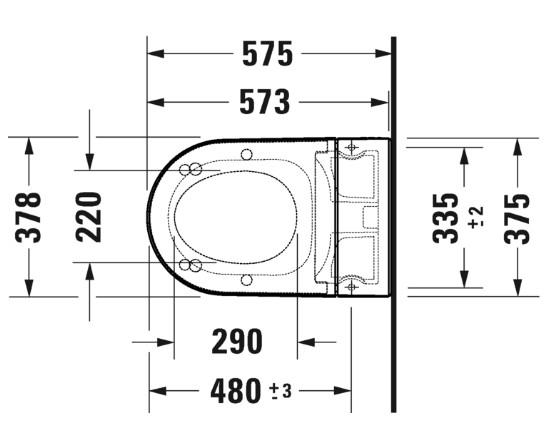 Duravit SensoWash Starck f Lite compact douchetoilet