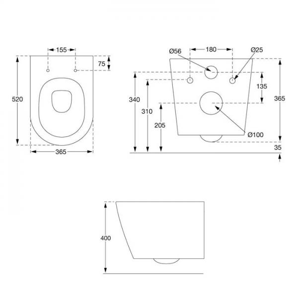 Pressalit Trend væghængt toilet inkl. Comfort D2 sæde Pressalit Trend væghængt toilet inkl. Comfort D2 sæde