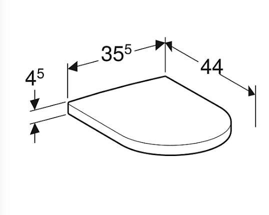 Geberit Icon toiletsæde m/ softclose