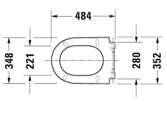 Duravit Starck 3 toiletsæde m/SoftClose og QuickRelease - Forlænget