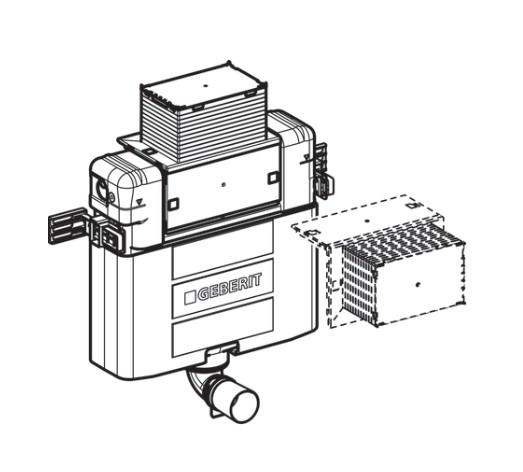 Geberit Duofix Omega indbygningscisterne