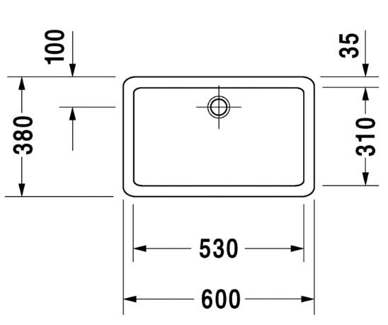 Duravit Vero 60 fritstående bowlevask - Uden hanehul