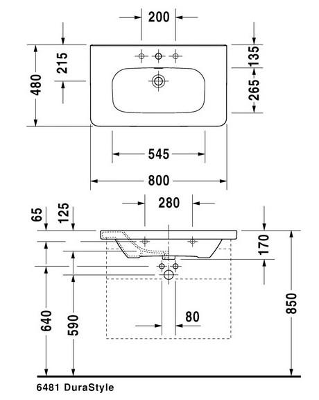 Duravit DuraStyle 80 møbelvask