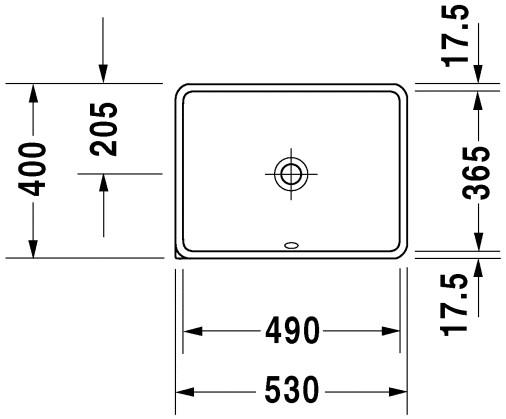 Duravit Starck 3 49 håndvask t/underlimning - Uden hanehul - Wondergliss