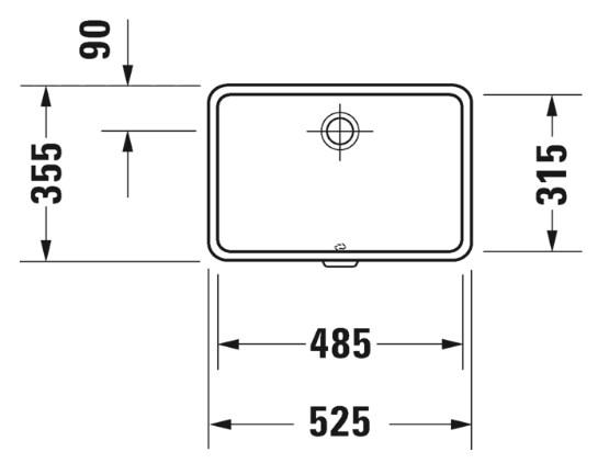 Duravit Vero 48 håndvask t/underlimning - Uden hanehul - Wondergliss