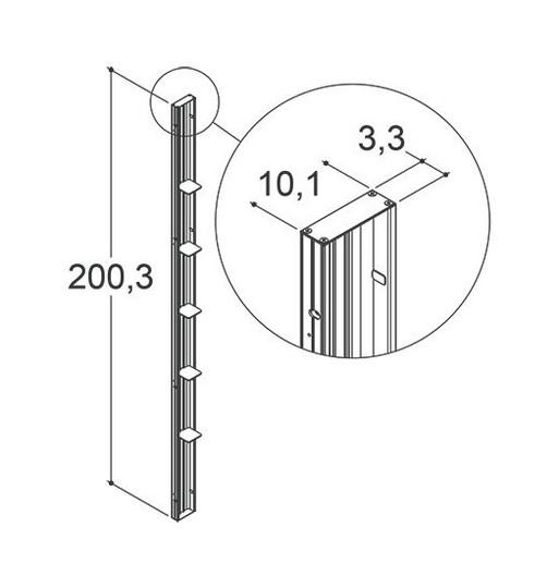 Dansani Tower brusereol til Match A/B/E - Krom - Ny model Dansani Tower brusereol til Match A/B/E - Krom - Ny model