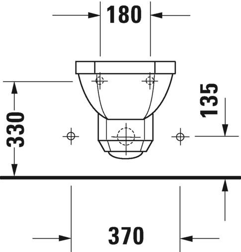 Duravit 1930 væghængt bidet