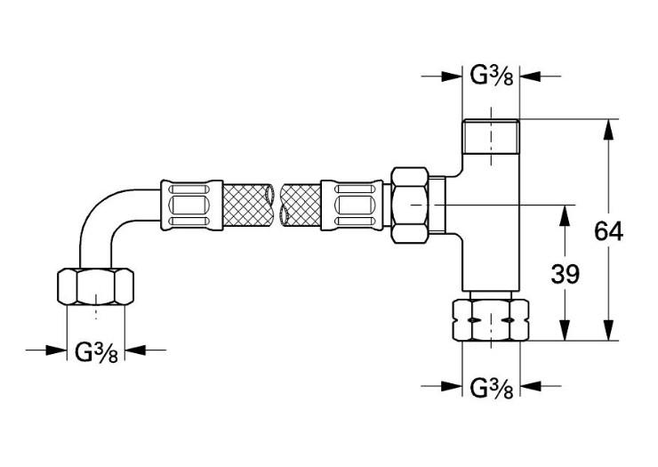 Grohe Grohtherm Micro tilslutningssæt