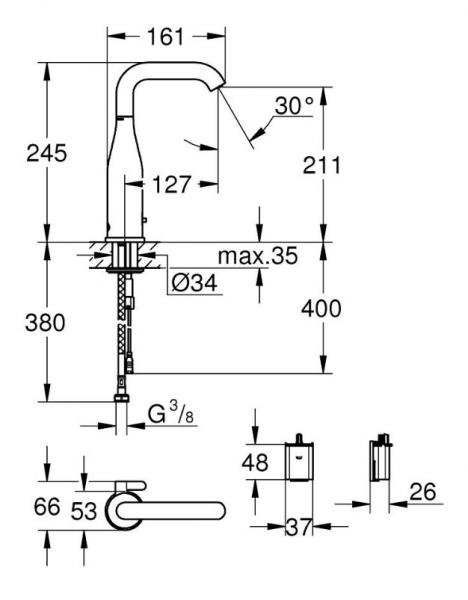 Grohe Essence E berøringsfri vandhane m/batteri