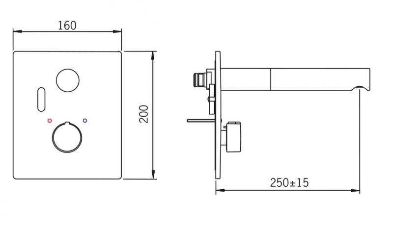 Oras Electra m/frontplade 12 V indbygningsarmatur