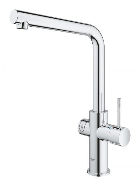 Grohe Red II Duo køkkenbatteri m/3L vandvarmer og L-tud - Krom