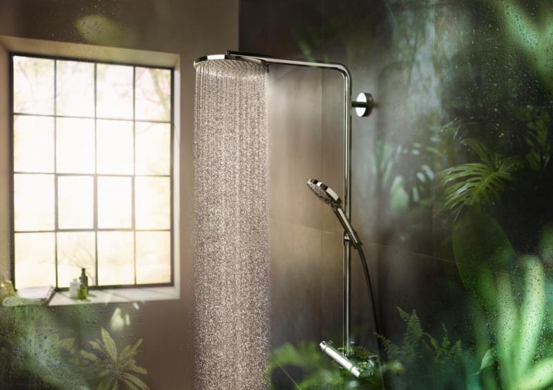 Hansgrohe Raindance Select S 240 PowderRain brusesystem - Mat hvid